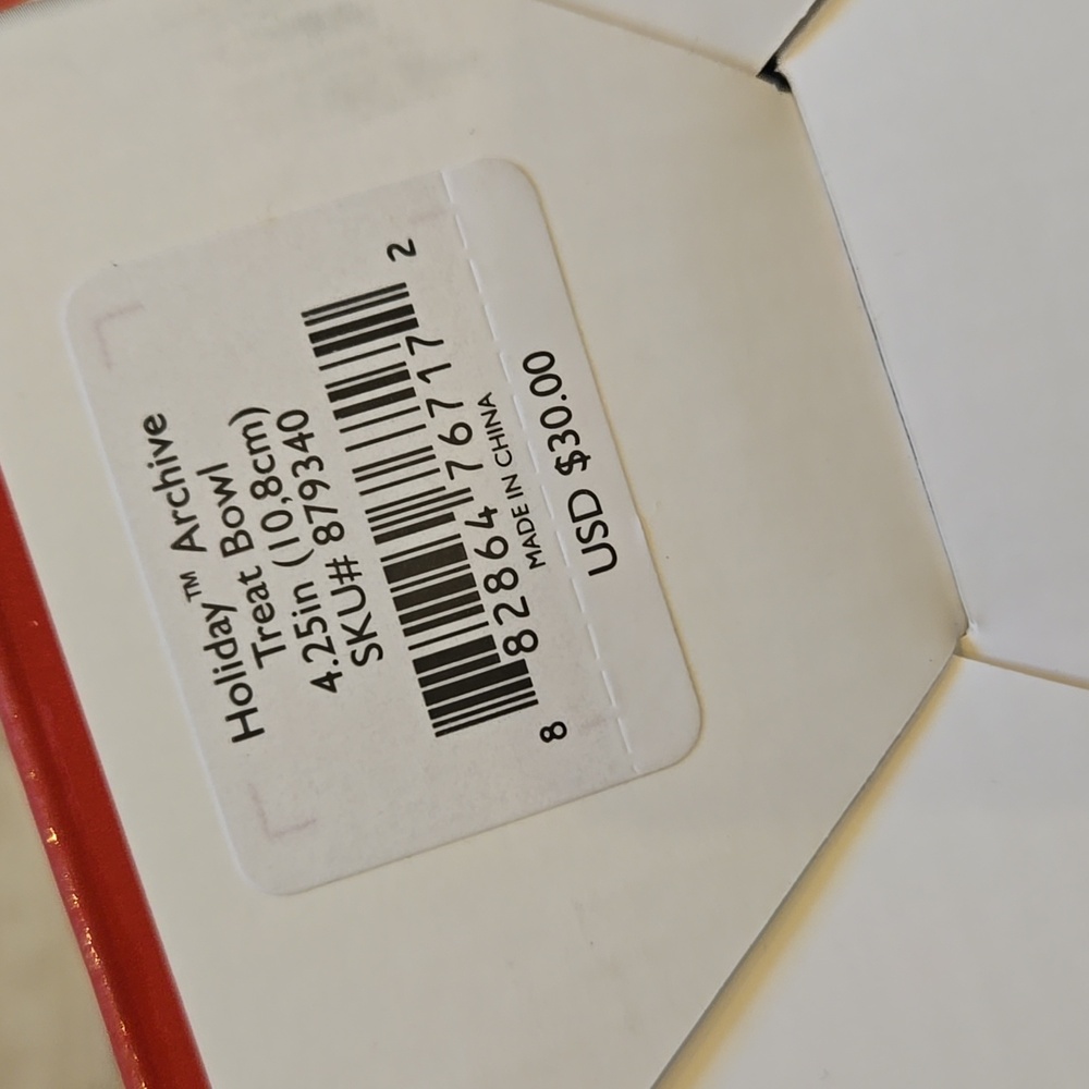 NIB Lenox Holiday Archive Treat Bowl - Picture 6 of 7